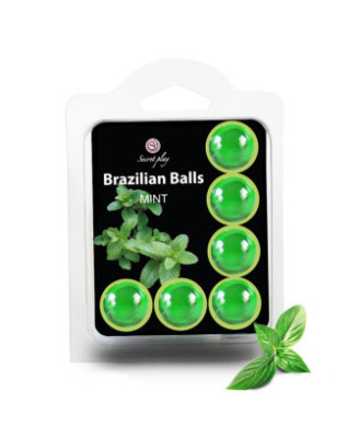 6 boules de massage brésiliennes à la menthe 
